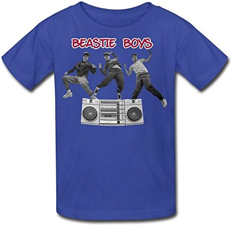 QUEENAS Kid's Beastie Boys Hip Hop Logo T-shirts RoyalBlue M