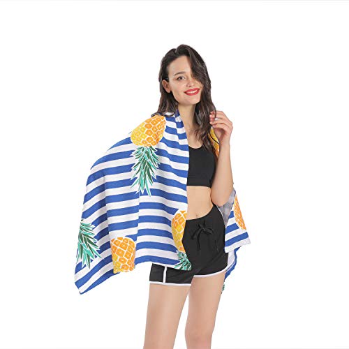 NovForth Microfiber Beach Towel -Large Beach Blanket Towel Ultra Soft Super Water Absorbent Multi-Purpose Beach Throw Travel Towel Oversized 30" x 60"