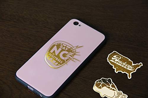 Hydro2Go Assorted Stickers with Trendy Designs. Cute and Stylish Vinyl Sticker for Personal Decoration on Water Bottle, Laptop, Smartphone, Textbook (Golden Glitter 50pc) - Thumbnail 3