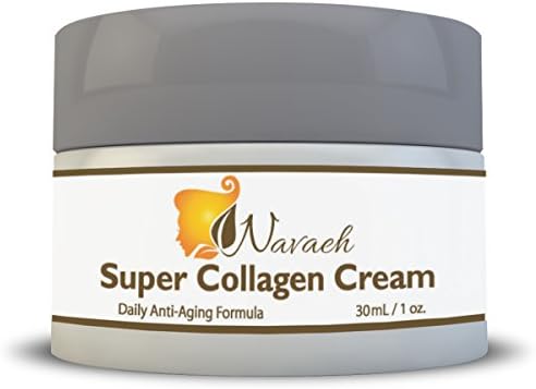 Super Collagen Cream Powerful for Fighting Signs of Aging, Fine Lines and Wrinkles, Stem Cells From Apples Stimulate Skin Renewal, Shea Butter Seals in Moisture, Paraben Free, Aids in Rebuilding Lost Skin Elasticity, Reclaim Youthful and Radiant Skin