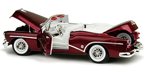 1953 Buick Skylark Convertible, Red - Motor Max 73129 - 1/18 Scale Diecast Model Toy Car by Motor Max - Thumbnail 3