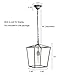 Paragon Home Pendant Light Hanging Lantern Lighting Fixture for Kitchen and Dining Room, Industrial Retro Iron Chandelier Fixture, E26 Base, Antique Nickel (Bulbs Not Included)
