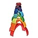 Aoile 12PCS/Set Children Wooden Nesting Puzzle Building Blocks Rainbow Stacker Educational Toy