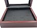 TuoYu 1-12 Holes Championship Rings Trophy Jewelry Display Cases Wooden Boxes (12 Holes)