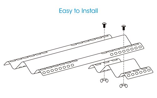 image for Unicook Porcelain Grill Heat Plate 4 Pack, Adjustable Grill Heat Shiel