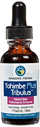 Amazing Herbs Yohimbe Plus Tribulus Liquid Extract, 1 Fluid Ounce