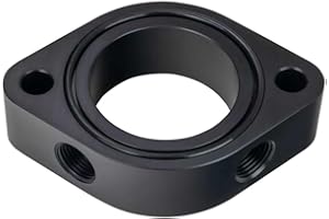 Moroso 63434 Billet Thermostat Spacer, Fits Small Block Chevy, Big Block Chevy Intake Manifolds, Black Anodized Finish