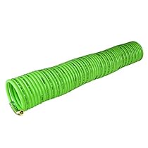 PowRyte Nylon Recoil Air Hose - 1/4-Inch by 50-Feet, 1/4-Inch MNPT Brass Ends
