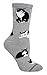 Tuxedo Cat Socks on Gray 9-11