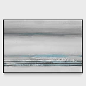 signwin Framed Canvas Wall Art Abstract Seascape Canvas...