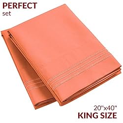 Mellanni King Size Pillow Cases Set of 2 - Iconic