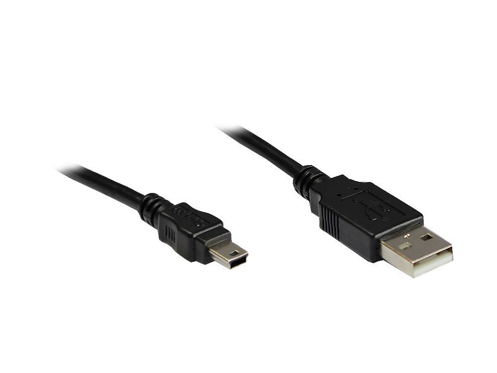 World of Data Good Connections® Connection Cable USB 2.0 Male A/Male Micro-B 0.3 m Black black black 1.8m