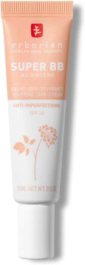 Erborian Super BB Cream with Ginseng High Coverage SPF 20 Clair 15ml