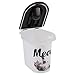 Paw Prints Plastic Pet Food Bin, Meow Photo Design, 15lb