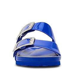 Madden Girl Women's Bodiee Slide Sandal, Cobalt