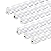 5FT LED Shop Light, 6500K Cool White 6300LM Super Bright Integrated Fixture, Linkable Tube Lights for Garage Warehouse Workshop Basement Plug and Play (10 Pack)