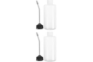 2pcs Sewing Machine Oiler Bottles 120ml Oil Dispenser with Long Angled Spout Needle Oiler Can for Precise Sturdy Metal Tip Su