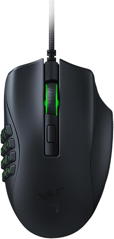Razer Naga X Ergonomic MMO Gaming Mouse 16 Programmable Buttons 18K DPI