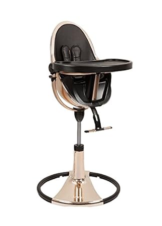 Bloom Fresco Chrome Moderne Hochstuhl Special Edition Rose Gold Black Starterkit Midnight Black 10515-GRB