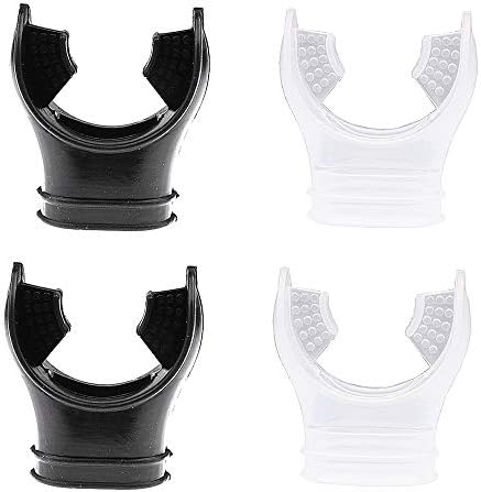 RMISODO 4 Pieces Silicone Scuba Snorkel Mouthpiece Scuba Snorkeling Regulator for Diving Swimming