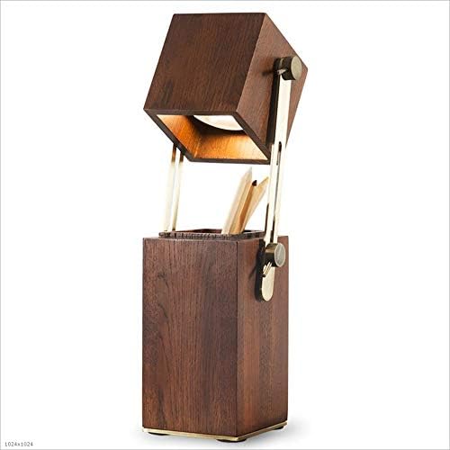 Lamparas De Mesa Modernas Lampara De Escritorio Led De Madera Ajustable Diseno De Portalapices Estilo Nordico Simple Lampara De Mesita De Noche De Estudio Lampara De Lectura Creativa De Oficina Para Amazon Es