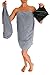 MICRO-MIRACLE XXL Travel Towel - 2 Quick Dry and Extra Soft Microfiber Towels, Lightweight and Compact for Gym, Swim Practice, Travel, Backpacking, Camping, RV, Beach, Camping (Gray Marle)