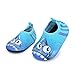 JIASUQI Baby Barefoot Quick Dry Comfort Casual Water Shoes Socks,Blue Shark 18-24 Months