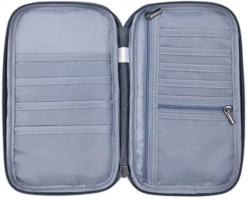 FLYMEI Travel Wallet Passport Holder, Family Passport Holder with Hand & Neck Strap Travel Wallet Organizer RFID Blocking Document Organizer Bag Ticket Holder for Women/Men 4 FLYMEI Travel Wallet Passport Holder, Family Passport Holder with Hand & Neck Strap Travel Wallet Organizer RFID Blocking Document Organizer Bag Ticket Holder for Women/Men
