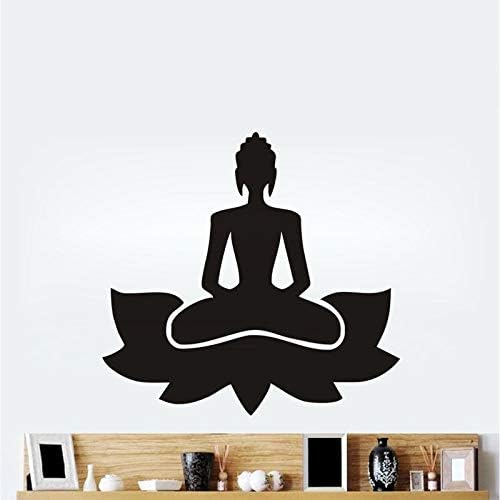 tong99 Meditar Yoga Lotus Pose Pegatinas de Pared Vinilos Decorativos