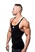 Jed North Bodybuilding Stringer Gym Tank Top Singlet Racerback, X-Large, Black