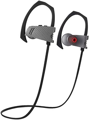 Coio Bluetooth Headphones,Wireless Bluetooth 4.1 Headset Stereo Sports Headphone with Mic and Noise Reduction,Sweatproof In-Ear Earbuds for Running Gym Workout (Grey)