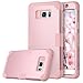 Galaxy Note 5 Case, BENTOBEN Samsung Galaxy Note 5 Case 3-in-1 Hybrid Shockproof Anti Scratch Polycarbonate Hard Covers for Upper and Bottom Soft Silicone for Interior Cover, Rose Gold/Rose Gold