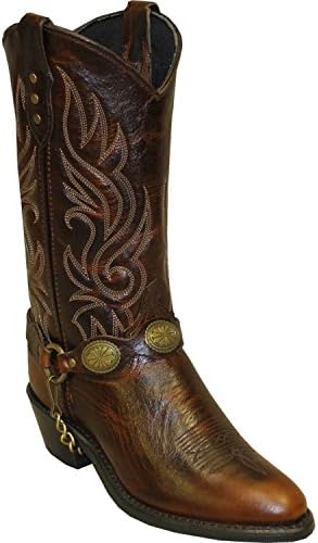 Abilene Women's Sage by Concho Harness Western Boot Round Toe Brown 6 M