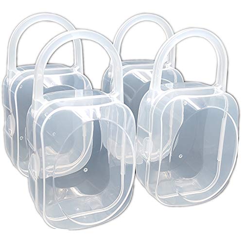 LANEYLI Pacifier Box Pacifier Shield Case Pacifier Clip Holder - Pack of 4