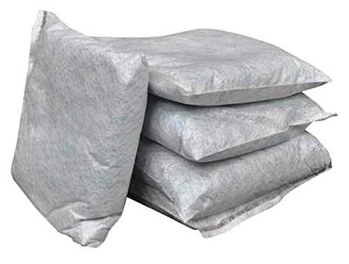 Absorbent Pillow,Absorbs 15 gal. Chemical,Hazmat,PK 20, White
