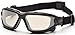 PYRAMEX I-Force Sporty Dual Pane Anti-Fog Goggle, Black Frame/Clear Anti-Fog Lens