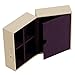Stackers Cream & Purple Folding Travel Box Accessory