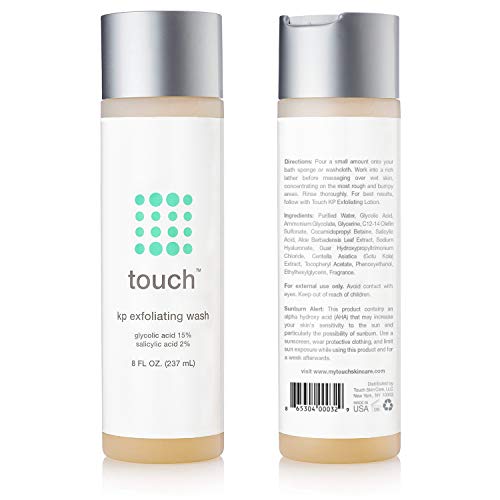 Touch Keratosis Pilaris Exfoliating Body Wash Cleanser KP Treatment