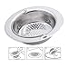 Noridez 2 Pack Upgrade Kitchen Sink Strainer with Handle, Premium Stainless Steel Sink Garbage Disposal Stopper Mesh Basket, Stainless Steel Kitchen Sink Basket Strainer, Wide Rim 4.33
