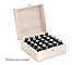 Aroma Designs Young Living Essential Oils Case Kit with Essential Oil Box, Key Chain, 5/8 Dram (2 ml) Vials, Blank Labels, and Pipettes - Black
