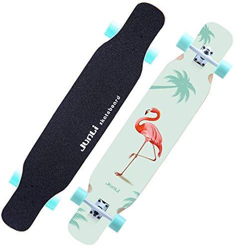 Sports Equipment Four-Wheeled Balance Scooter, Male and Female Adult Road Skateboard Brush Street Dance Longboard, Maple Skateboard Suitable for Beginners, Teenagers, Adults ZDDAB