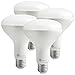 Flood Light Bulbs with 1000 Lumens, TaoTronics BR30 LED Bulbs, Super Bright, 10W (75 Watt Equivalent), E26 Medium Base, Soft White 3000K - Pack of 4, Non-Dimmable