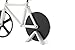 The Original Bicycle Pizza Cutter - Giro d'Pizza - Dual Stainless Steel Non-Stick Cutting Wheels - Display Stand - Pizza Cutter