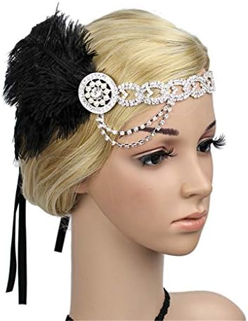 Art Deco 1920s Flapper Headband Roaring 20s Great Gatsby Headpiece 1920s Flapper Gatsby Hair Accessories
