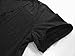 OYANUS Womens Sexy Deep V Neck Solid Color Long Sleeve Side Split Casual Beach Maxi Dress Black M