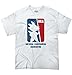 Brisco Brands National Kamehameha Association Dragon Ball Z Goku T-Shirt Tee, White, X-Large