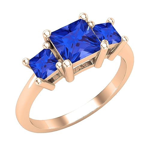Dazzlingrock Collection Princess Lab Created Blue