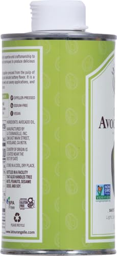 LA TOURANGELLE AVOCADO OIL 16.9 FL OZ, ALL-NATURAL, ARTISANAL, GREAT FOR SALADS, FRUIT, FISH OR VEGETABLES, BUTTERY FLAVOR