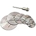 7pcs/set SharpCut Disc Drill Blades-Connecting Rod HSS Saw Cutter for Cutting Wood,Plastic,PVC,Aluminum Alloy,Soft Metal etc. (Silver)