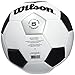 Wilson Traditional Soccer Ball, Black/White/Silver, 5